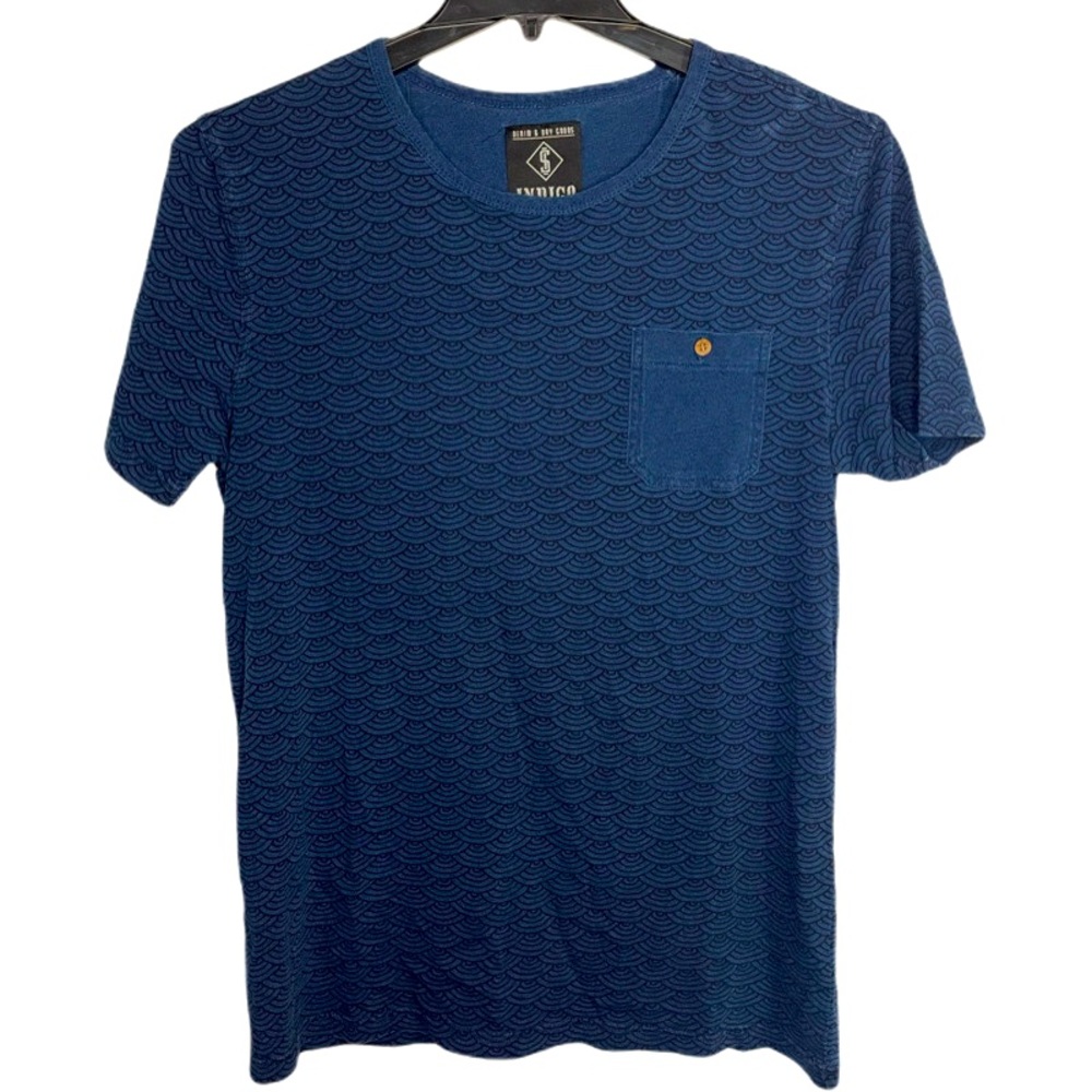 Indigo Star Mens patterned T-shirt NWT